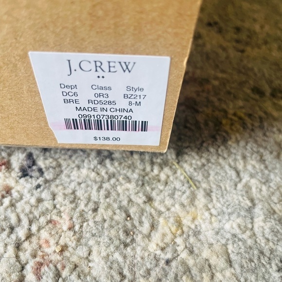 J. Crew Belvedere Red Wedge Sandals with Ankle Strap - Picture 8 of 9